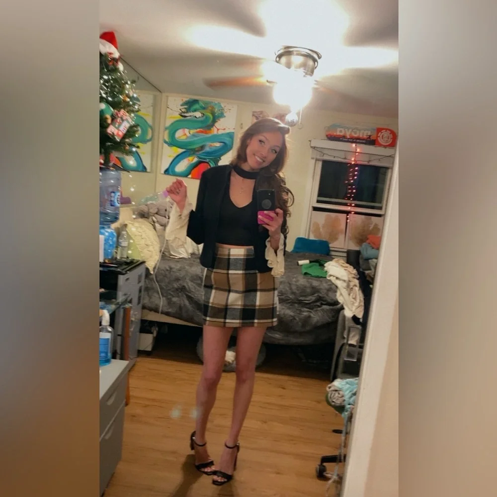 Plaid Mini Skirt